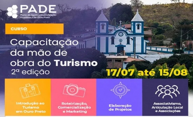 Curso de Capacitação da Mão de Obra do Turismo está com inscrições abertas